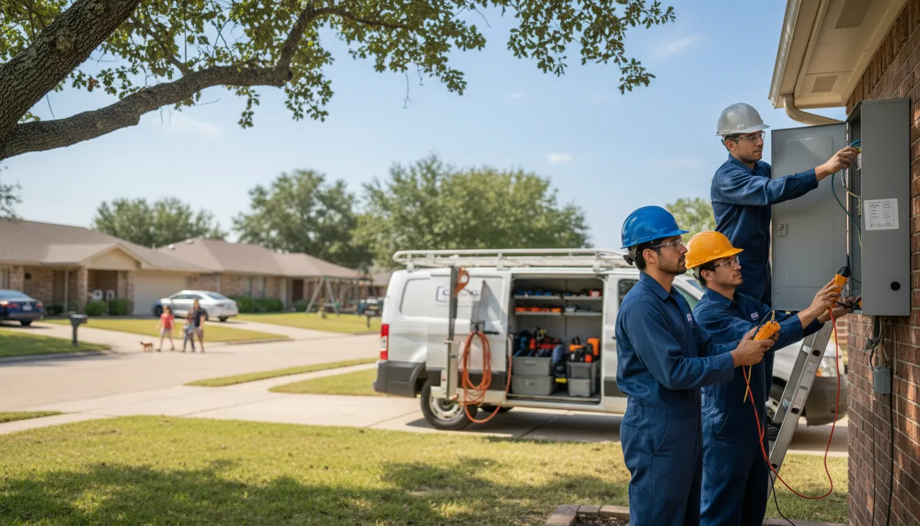 Certified electrician providing emergency electrical services in Bondville, IL